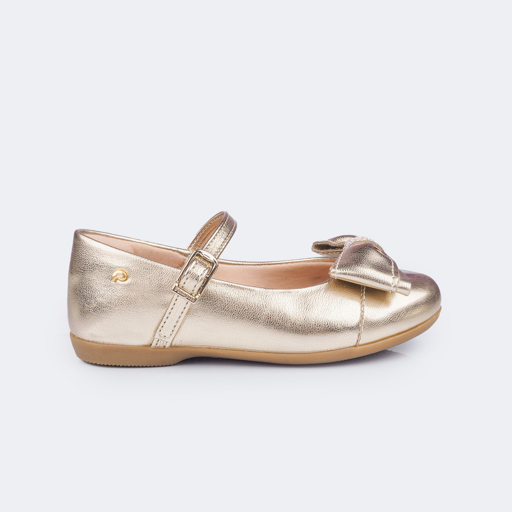 Sapatilha Infantil Bailarina Metalizada Laço Pampili Sapatilha Infantil Bailarina Metalizada Laço Pampili