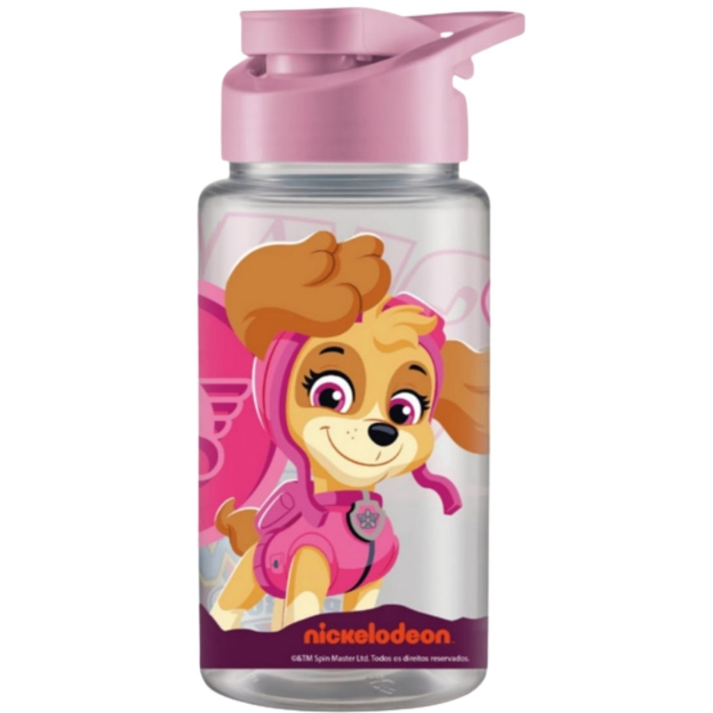 Garrafa Garrafinha de Água Infantil Squeeze Patrulha Canina Skye 500ml Rosa Transparente Bandeirante Garrafa Garrafinha de Água Infantil Squeeze Patrulha Canina Skye 500ml Rosa Transparente Bandeirante