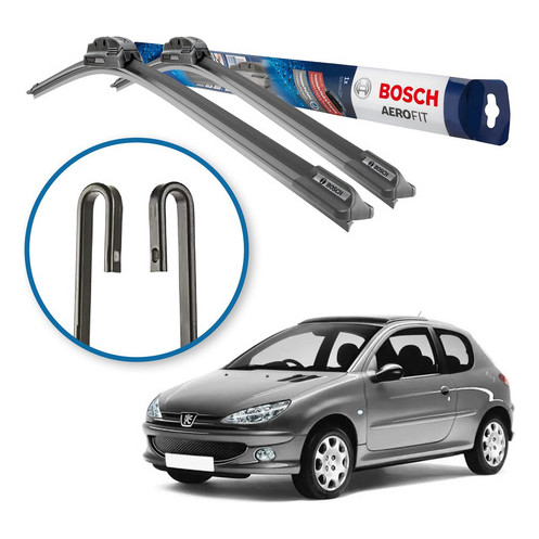 Palheta Limpador Parabrisa Peugeot 206 207 Bosch 1998 A 2009 Palheta Limpador Parabrisa Peugeot 206 207 Bosch 1998 A 2009