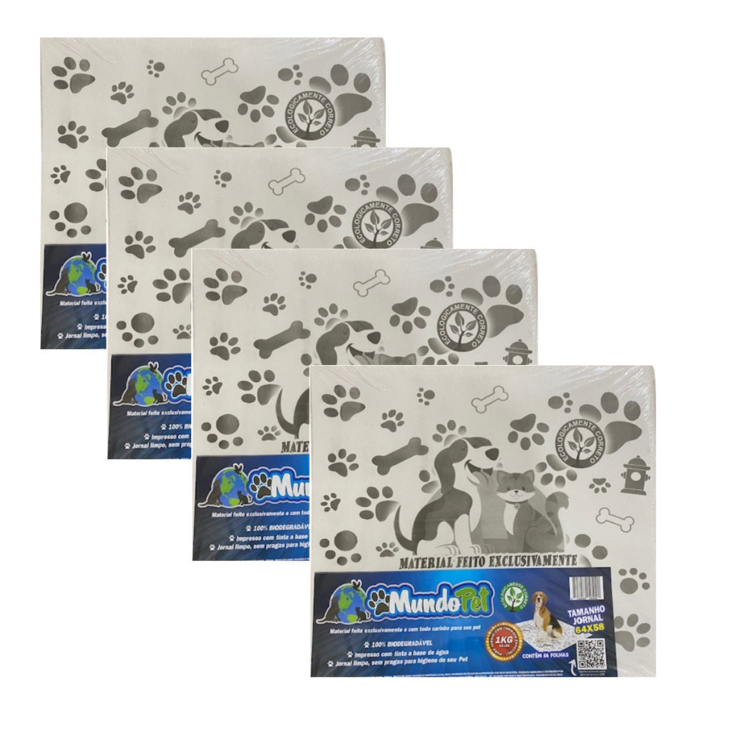Jornal Higienico Biodegradável Para Pet – 4 Kg aproximadamente 224 Folhas Jornal Higienico Biodegradável Para Pet – 4 Kg aproximadamente 224 Folhas