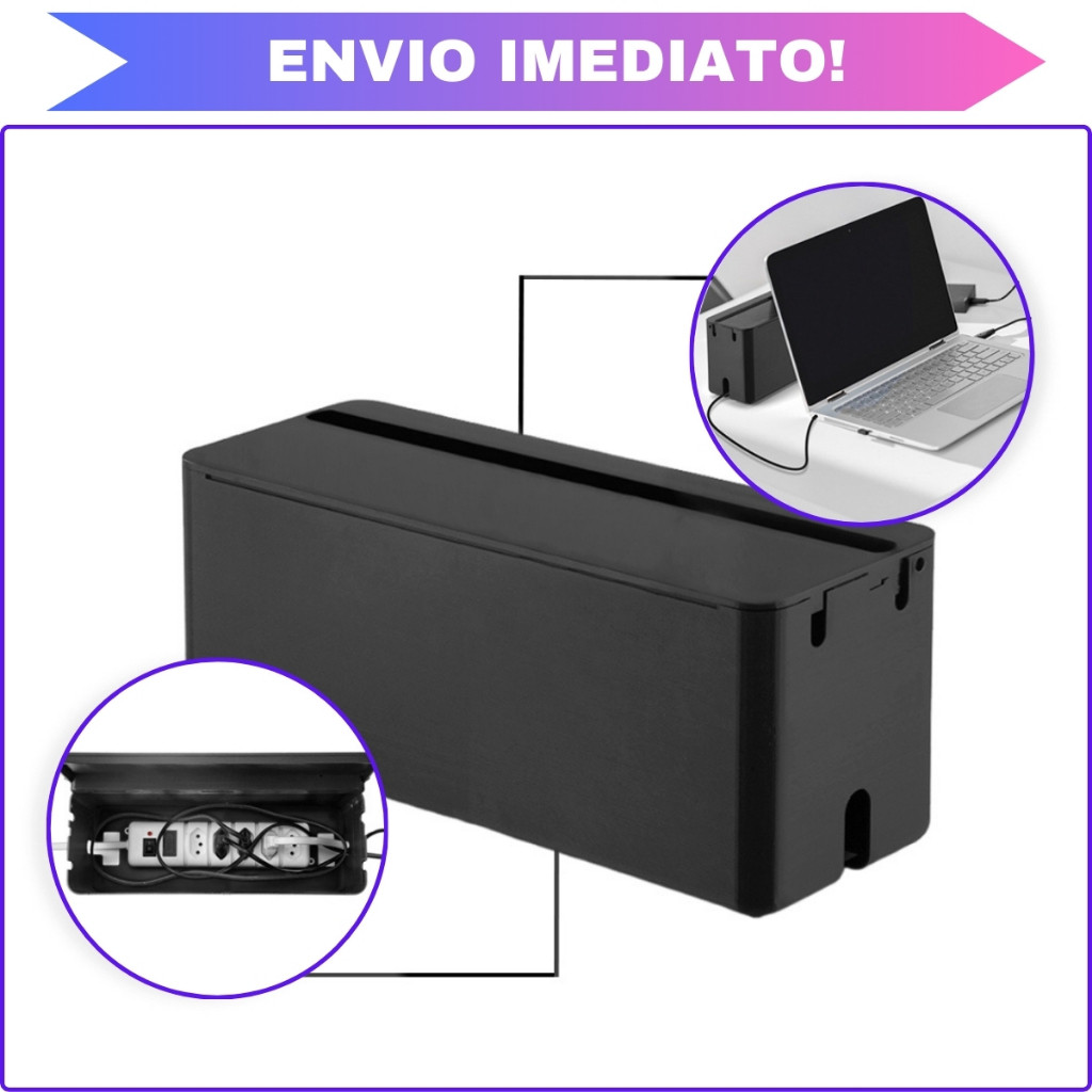 Caixa Para Proteger E Organizar Tomadas Fios Cabos Fontes 30cm Caixa Para Proteger E Organizar Tomadas Fios Cabos Fontes 30cm