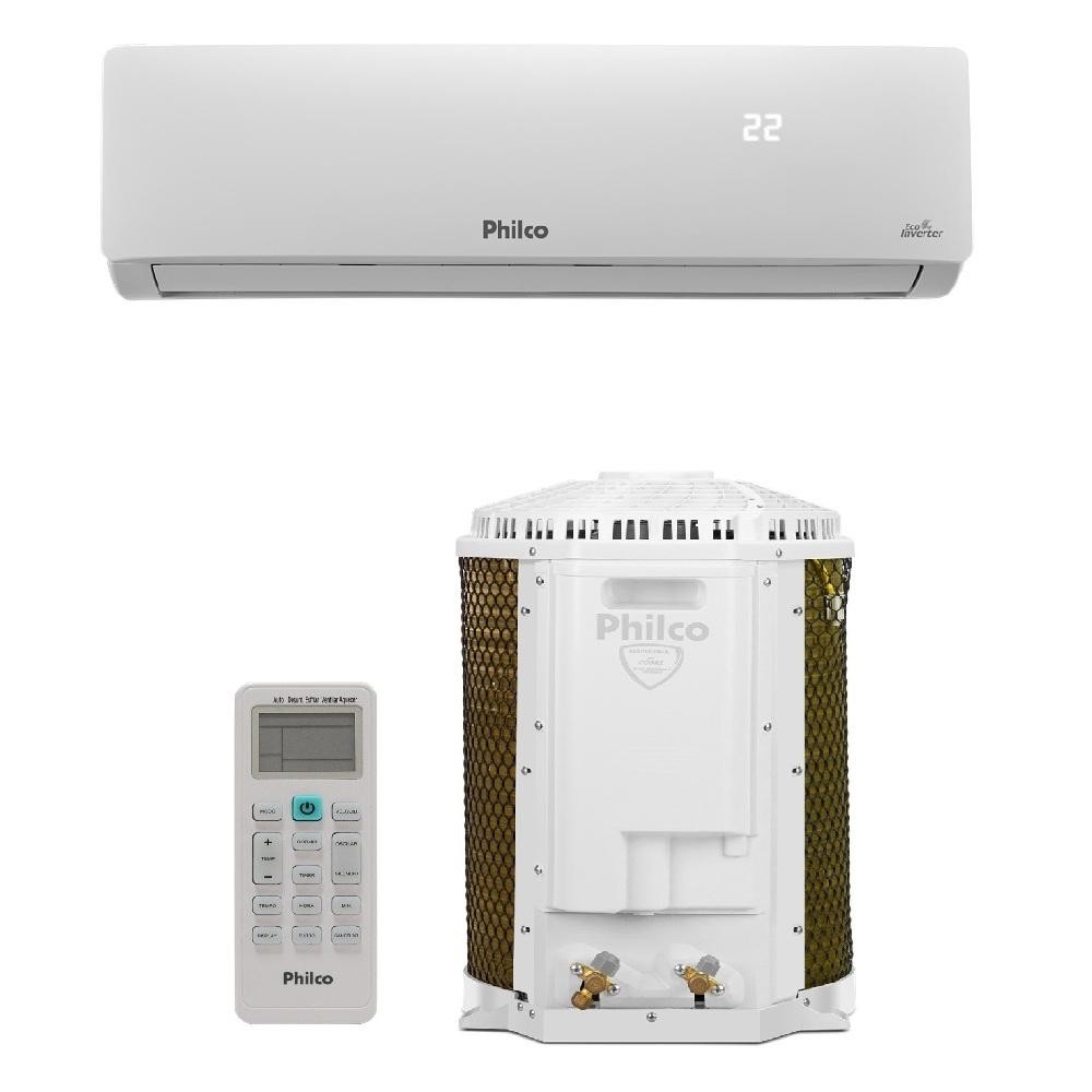 Ar Condicionado Split Philco Hi Wall Inverter 9.000 BTU/h Quente e Frio Monofásico Branco PAC9QC 220V Ar Condicionado Split Philco Hi Wall Inverter 9.000 BTU/h Quente e Frio Monofásico Branco PAC9QC 220V