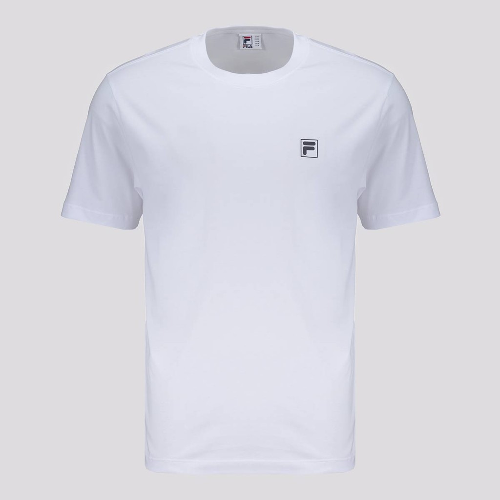 Camiseta Fila Comfort Classic Branca e Preta Camiseta Fila Comfort Classic Branca e Preta