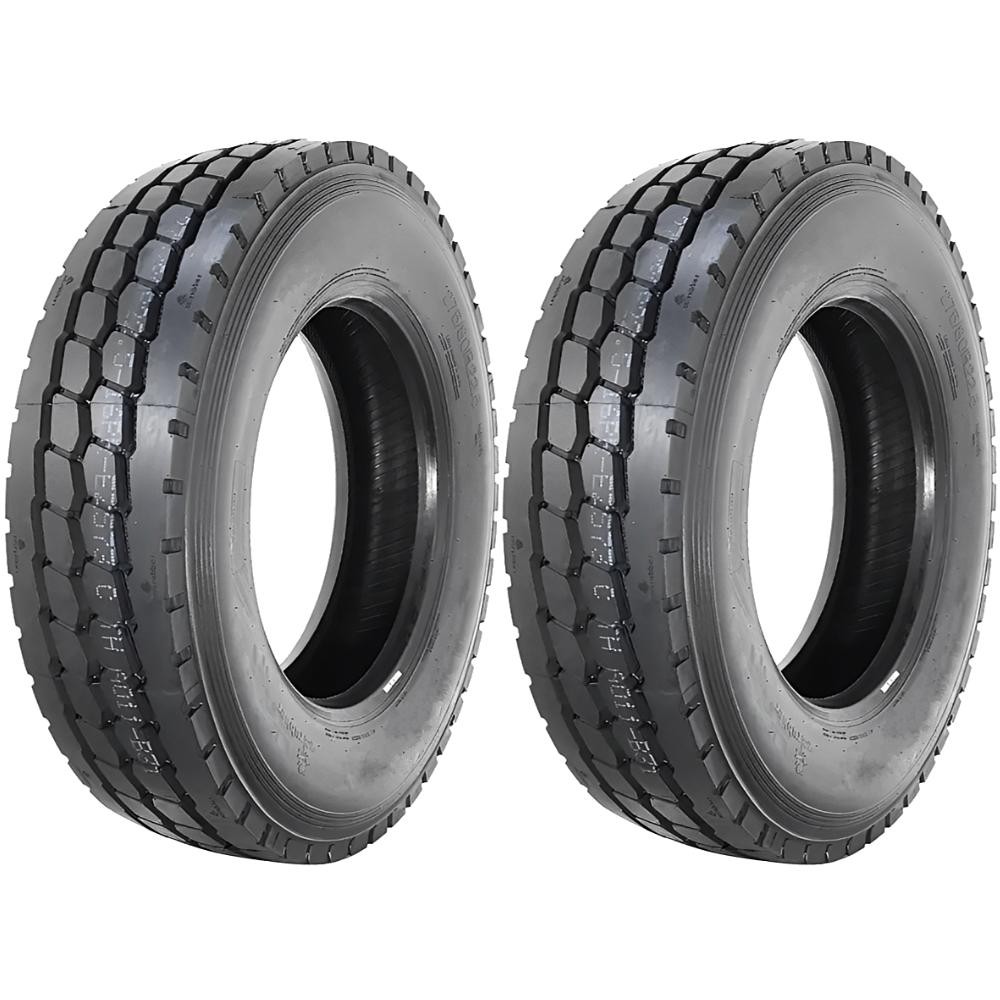 Kit 2 Pneus 275/80R22.5 Liso Misto 18 Lonas 149/146K MA40A Linglong Kit 2 Pneus 275/80R22.5 Liso Misto 18 Lonas 149/146K MA40A Linglong