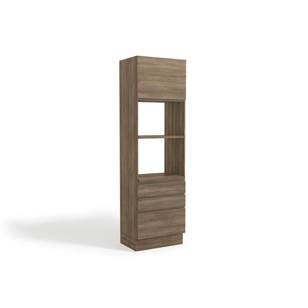 Módulo Cozinha Kappesberg Maxxi Paneleiro G750 c/ 1 Porta e 3 Gavetas 70cm Nogal Módulo Cozinha Kappesberg Maxxi Paneleiro G750 c/ 1 Porta e 3 Gavetas 70cm Nogal