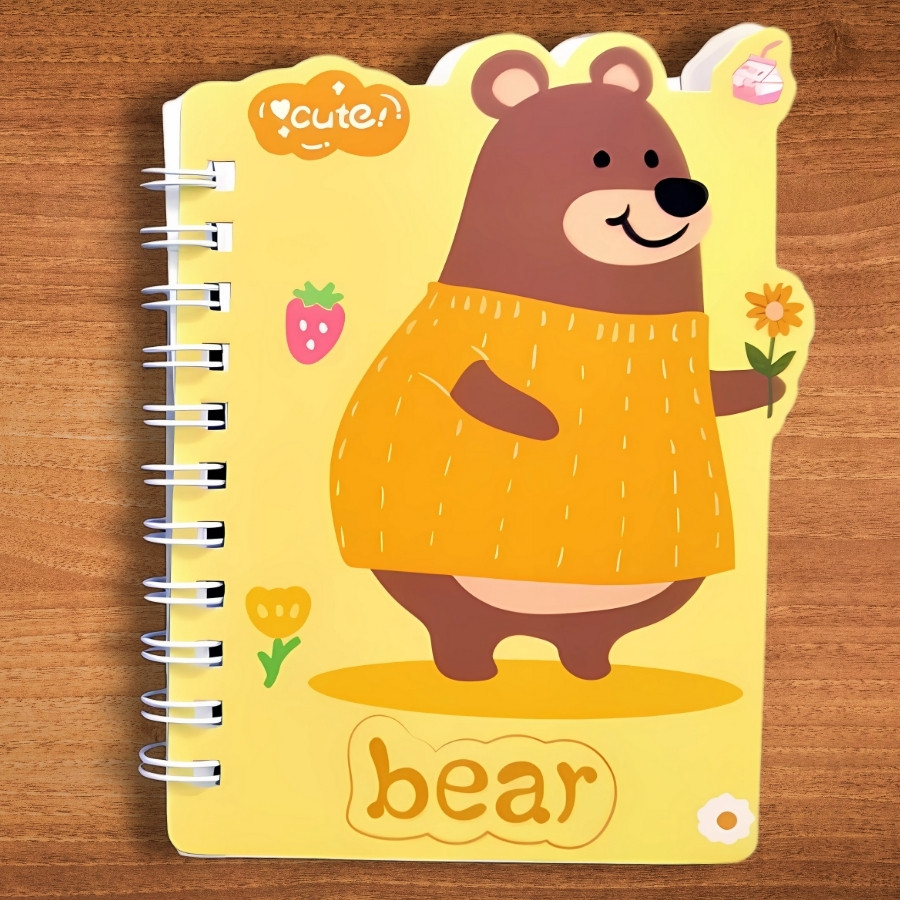 MIni Bloco Para Anotações Urso – Amarelo – 60 Folhas – 8×11,5cm – 1 unidade – Rizzo MIni Bloco Para Anotações Urso – Amarelo – 60 Folhas – 8×11,5cm – 1 unidade – Rizzo