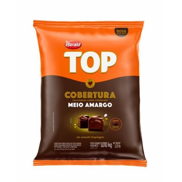 Cobertura em Gotas Meio Amargo – Top – 1,01kg – 01 unidade – Harald – Rizzo// Cobertura em Gotas Meio Amargo – Top – 1,01kg – 01 unidade – Harald – Rizzo//
