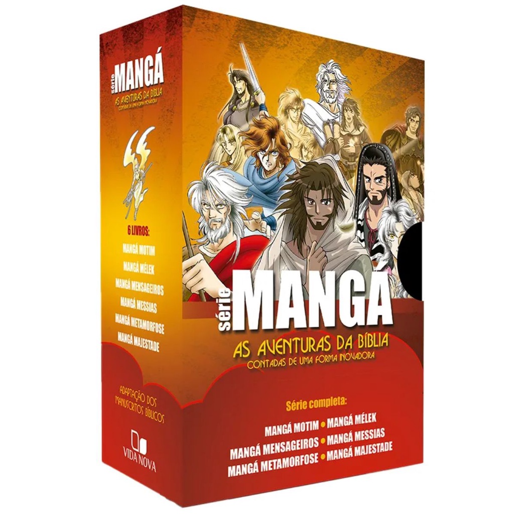 Box Série Mangá 6 Livros | As Aventuras Da Bíblia Contadas De Uma Forma Inovadora Box Série Mangá 6 Livros | As Aventuras Da Bíblia Contadas De Uma Forma Inovadora