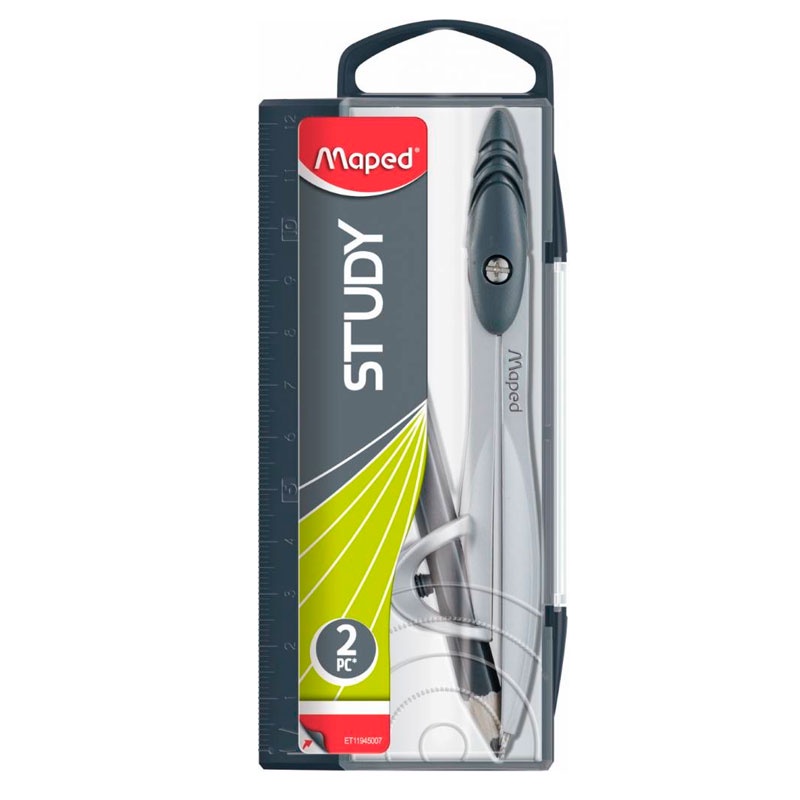 Compasso Metal Study com lápis 119410 Maped Compasso Metal Study com lápis 119410 Maped