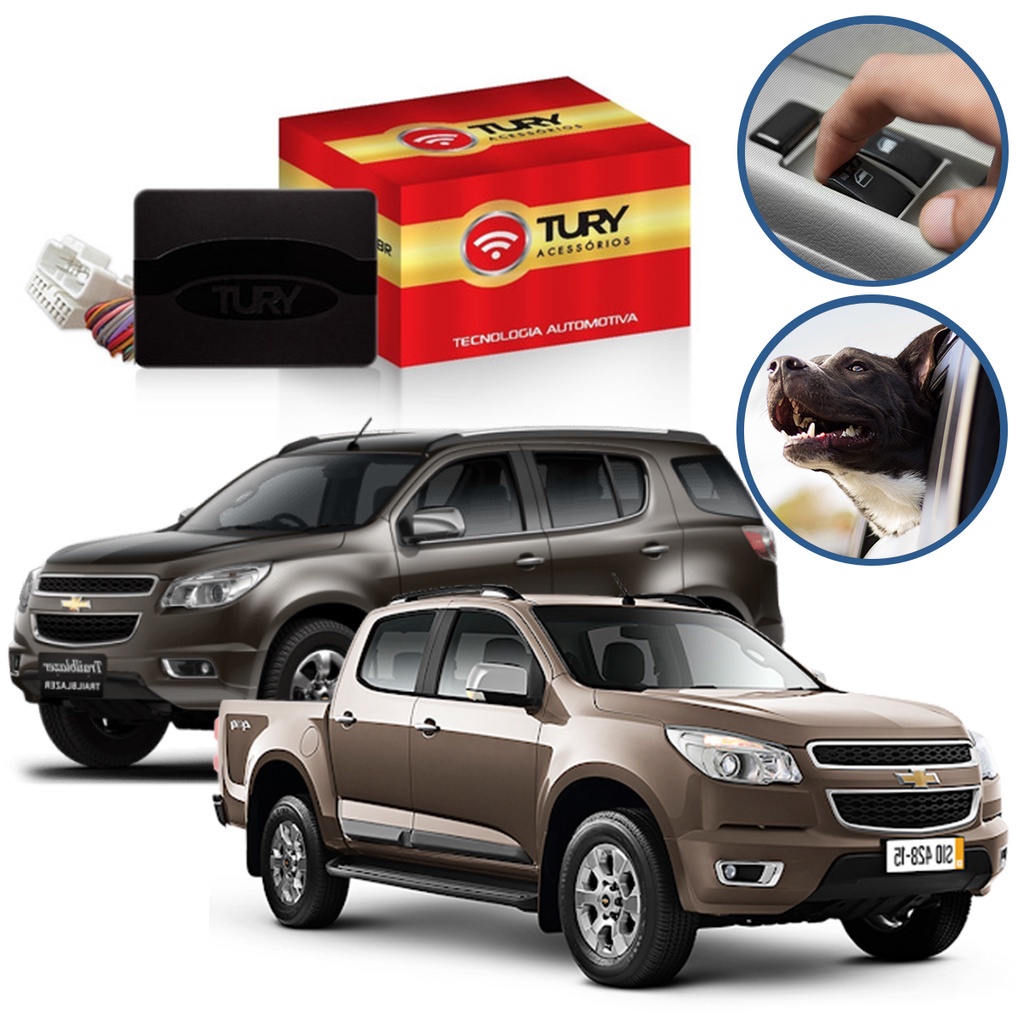 Módulo Subida Vidro Elétrico Tury S10 Trail Para Carro Blazer 2012 A 2016 PRO 4.23AS Módulo Subida Vidro Elétrico Tury S10 Trail Para Carro Blazer 2012 A 2016 PRO 4.23AS