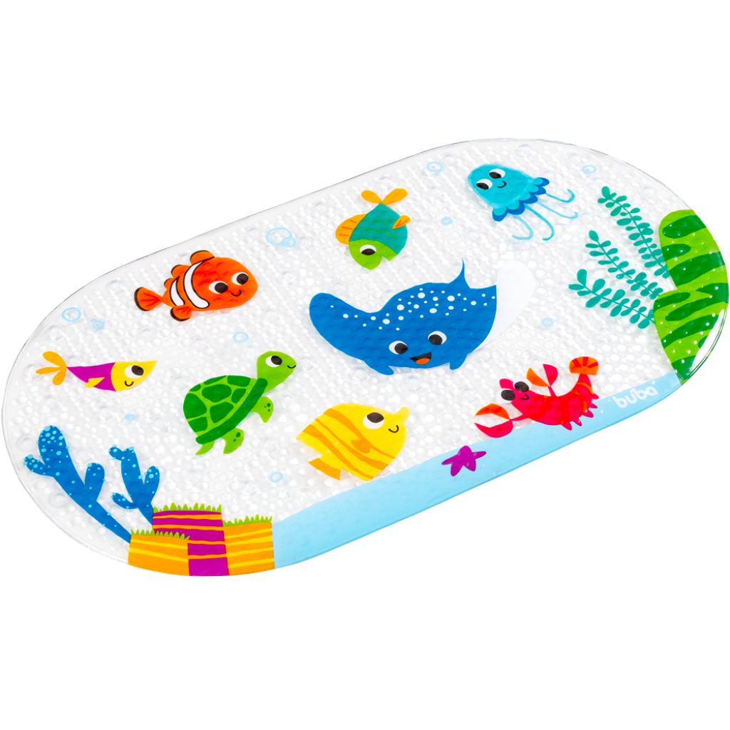 Tapete Infantil Para Banho Antiderrapante Fundo Do Mar 17220 Buba Tapete Infantil Para Banho Antiderrapante Fundo Do Mar 17220 Buba