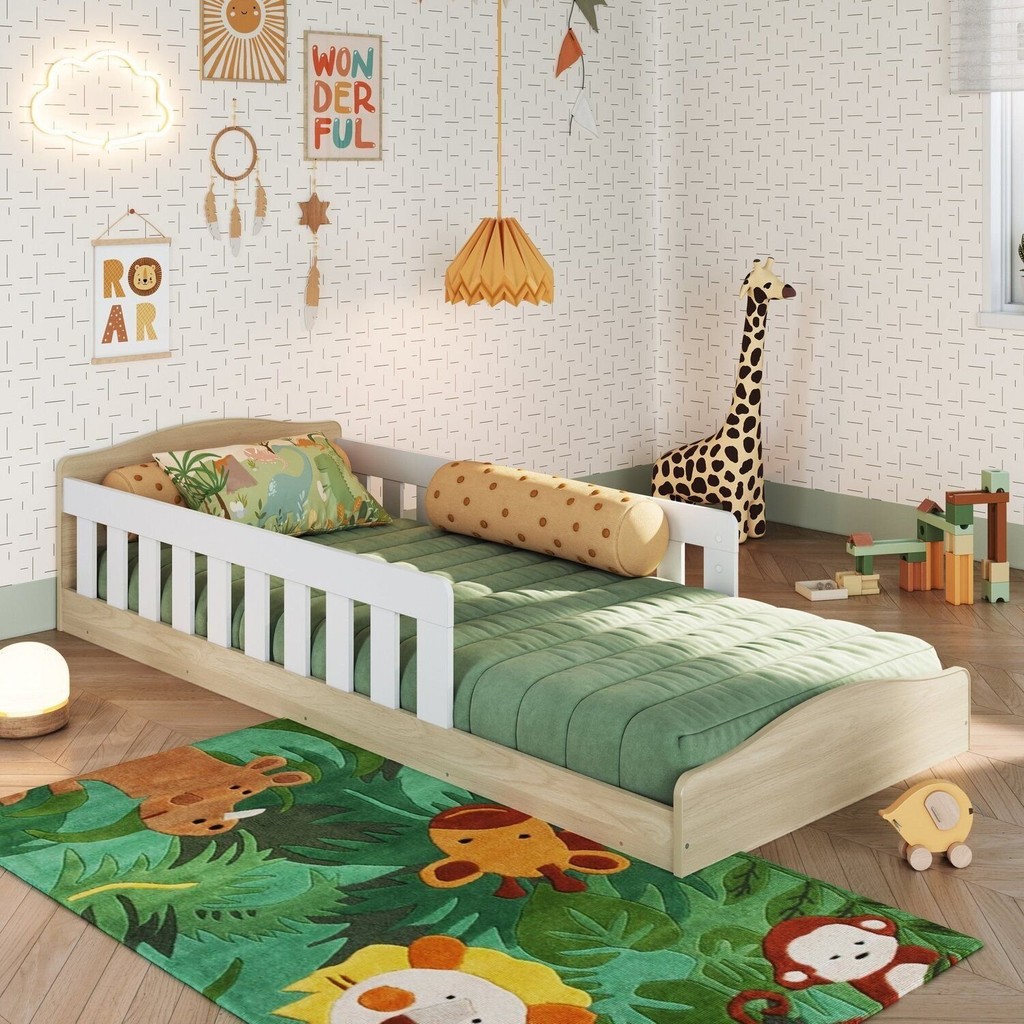 Cama de Chão Montessoriana de Solteiro Linha Encanto Araguaia Branco Cama de Chão Montessoriana de Solteiro Linha Encanto Araguaia Branco