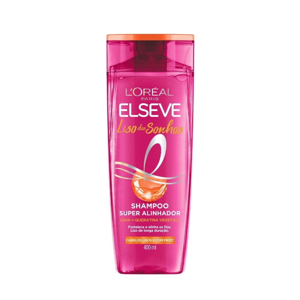 Shampoo Elseve Liso Dos Sonhos AHA + Queratina Vegetal 400ml Shampoo Elseve Liso Dos Sonhos AHA + Queratina Vegetal 400ml