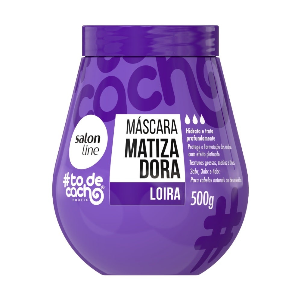 Máscara de hidratação Matizadora #todecacho Loiros Liberado Salon Line 500g Máscara de hidratação Matizadora #todecacho Loiros Liberado Salon Line 500g