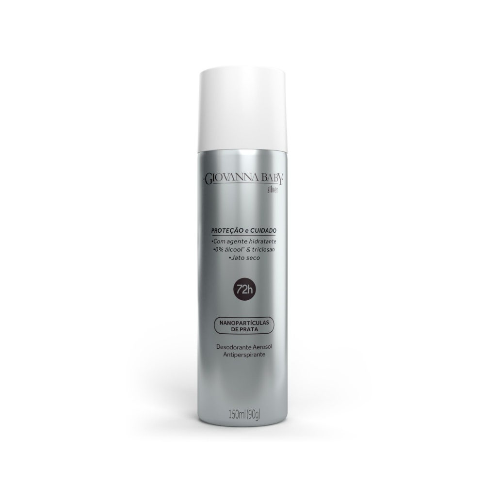 Desodorante Aerosol Giovanna Baby Silver 150ml Desodorante Aerosol Giovanna Baby Silver 150ml
