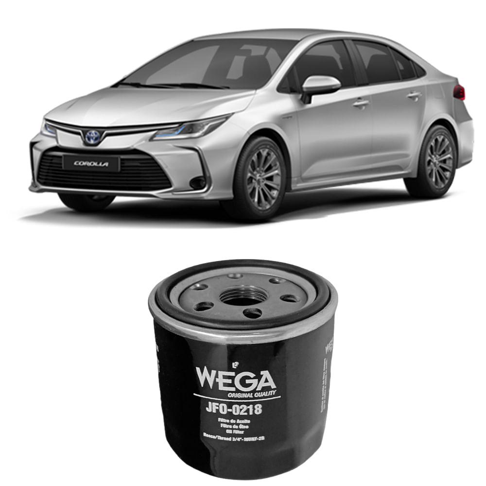 Filtro Óleo Corolla 2.0 2020 a 2023 WEGA JFO0218 Filtro Óleo Corolla 2.0 2020 a 2023 WEGA JFO0218