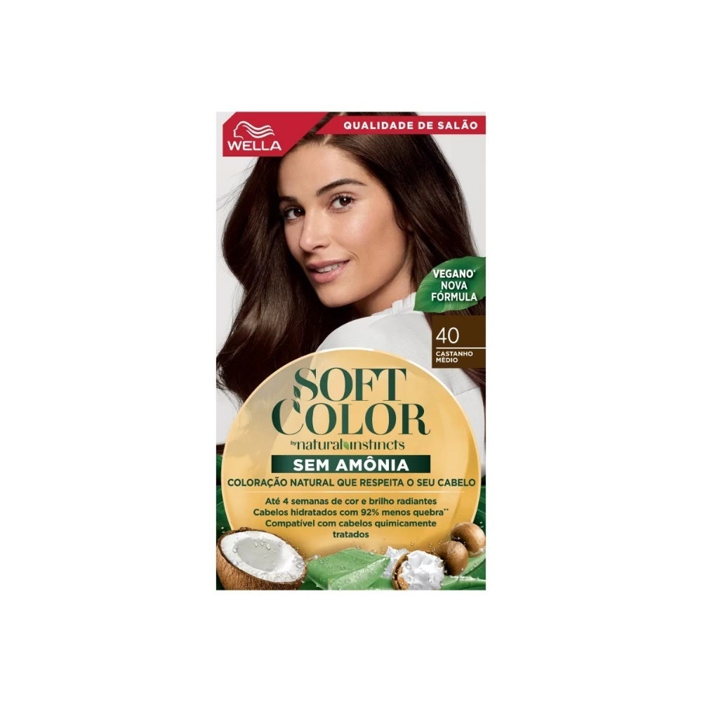Tonalizante Soft Color 40 Castanho Médio Tonalizante Soft Color 40 Castanho Médio