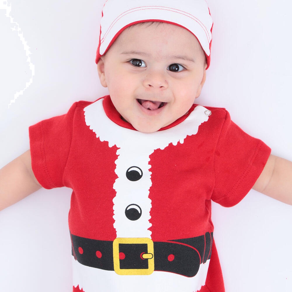 Fantasia Body Macaquinho Bebê Papai Noel Com Touca – Natal Fantasia Body Macaquinho Bebê Papai Noel Com Touca – Natal