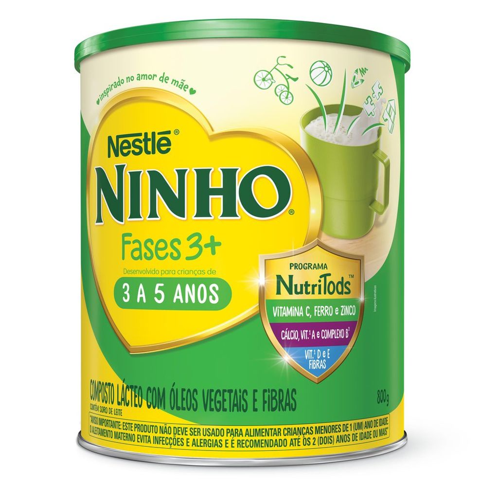 Ninho 3+ Fases Composto Lácteo 800g Ninho 3+ Fases Composto Lácteo 800g