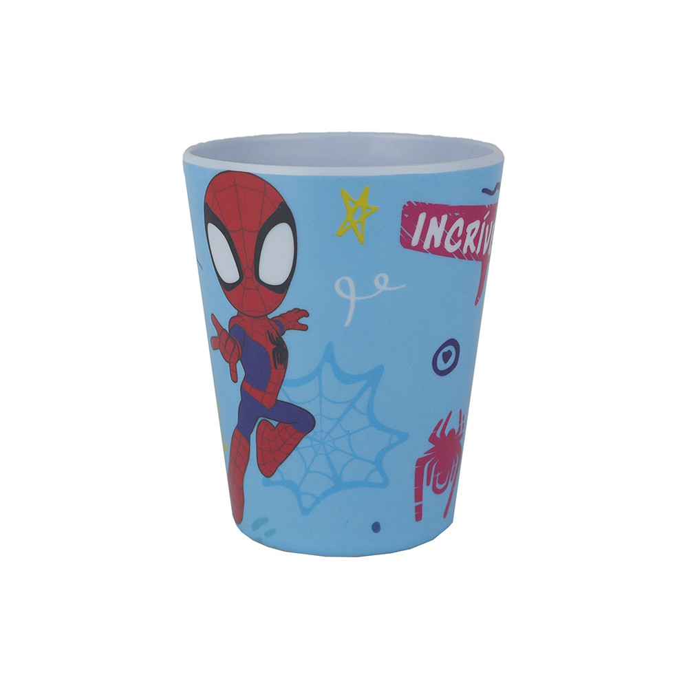 Copo Infantil Spider Man Bebibas Melamine 300ml Copo Infantil Spider Man Bebibas Melamine 300ml