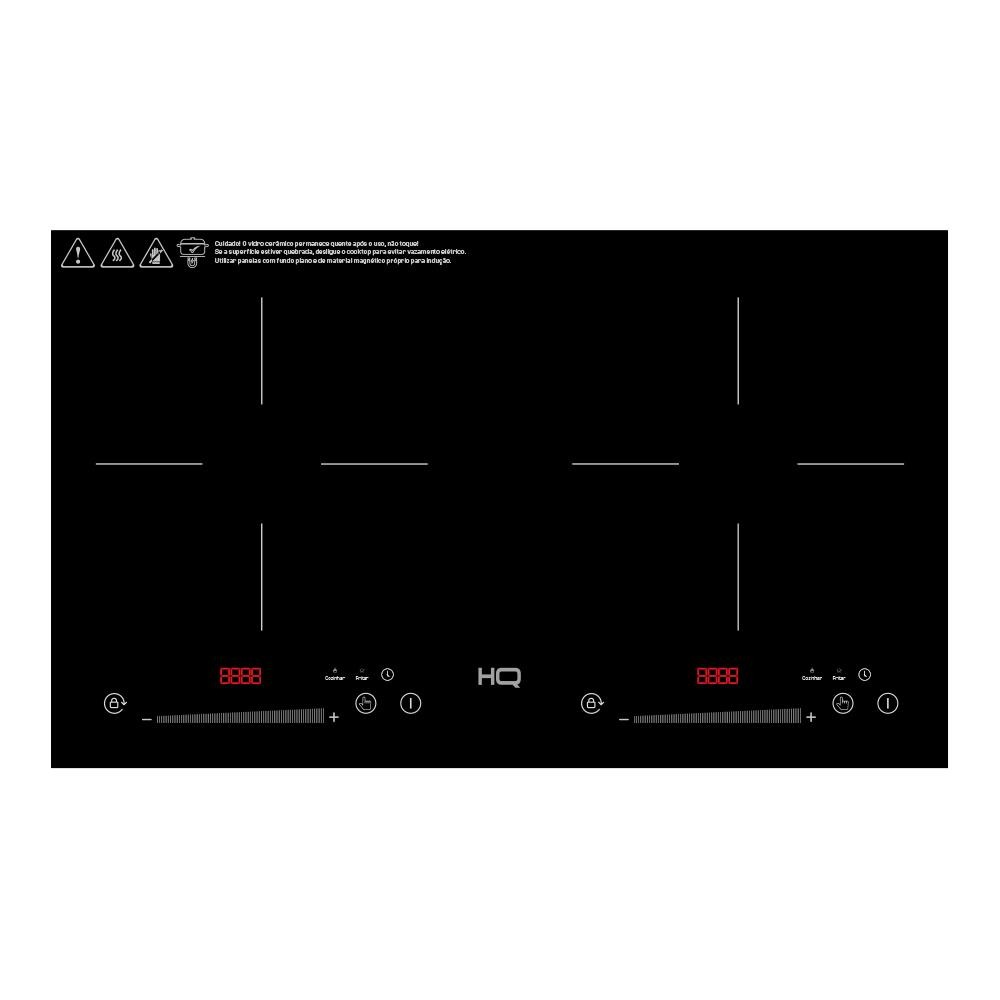 Cooktop de Indução HQ 2 Bocas Portátil 3500W Preto HQ-IDS3502S 220V Cooktop de Indução HQ 2 Bocas Portátil 3500W Preto HQ-IDS3502S 220V