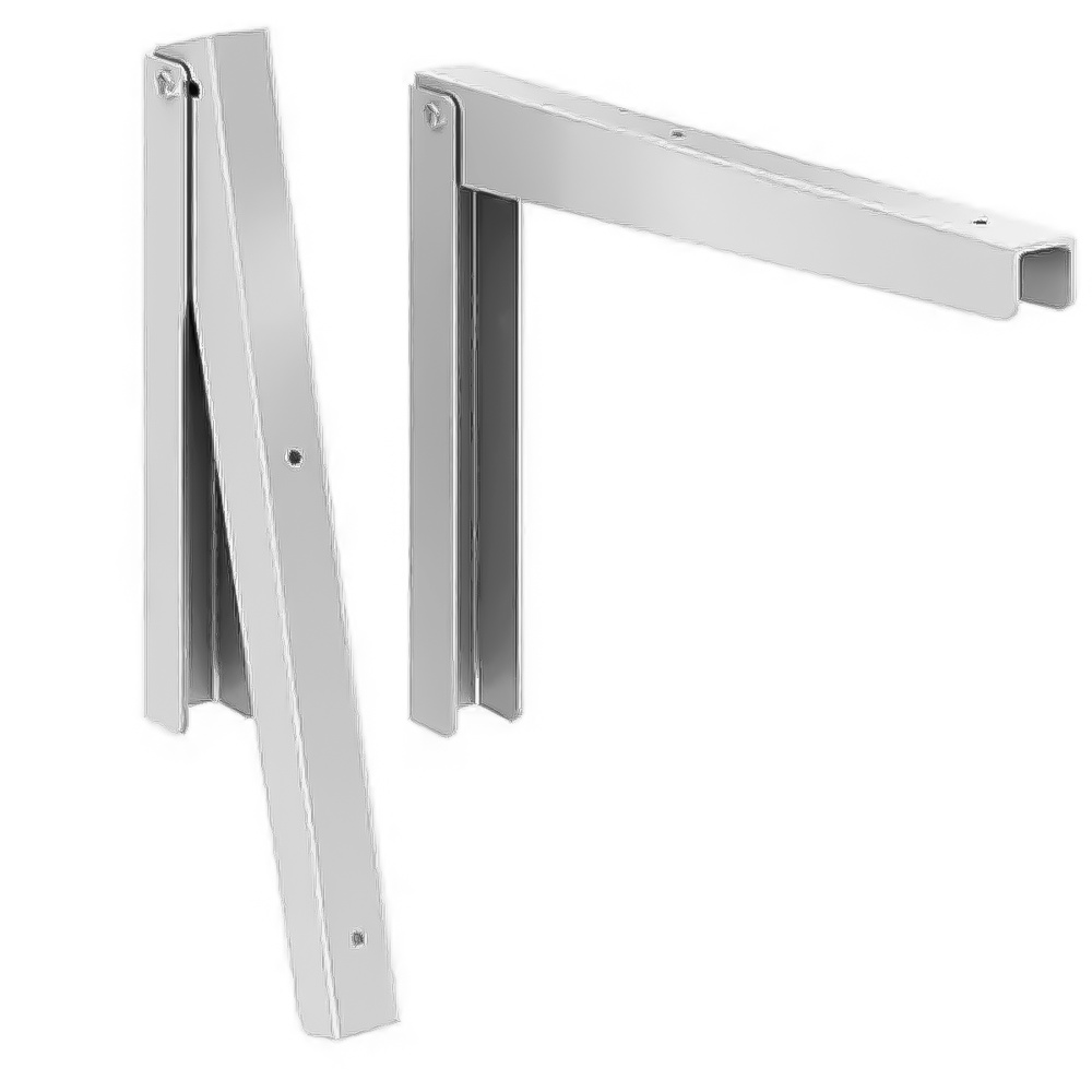 Par Suporte De Mesa Dobrável 25cm Branco 10Pol. Parafusos E Buchas Par Suporte De Mesa Dobrável 25cm Branco 10Pol. Parafusos E Buchas