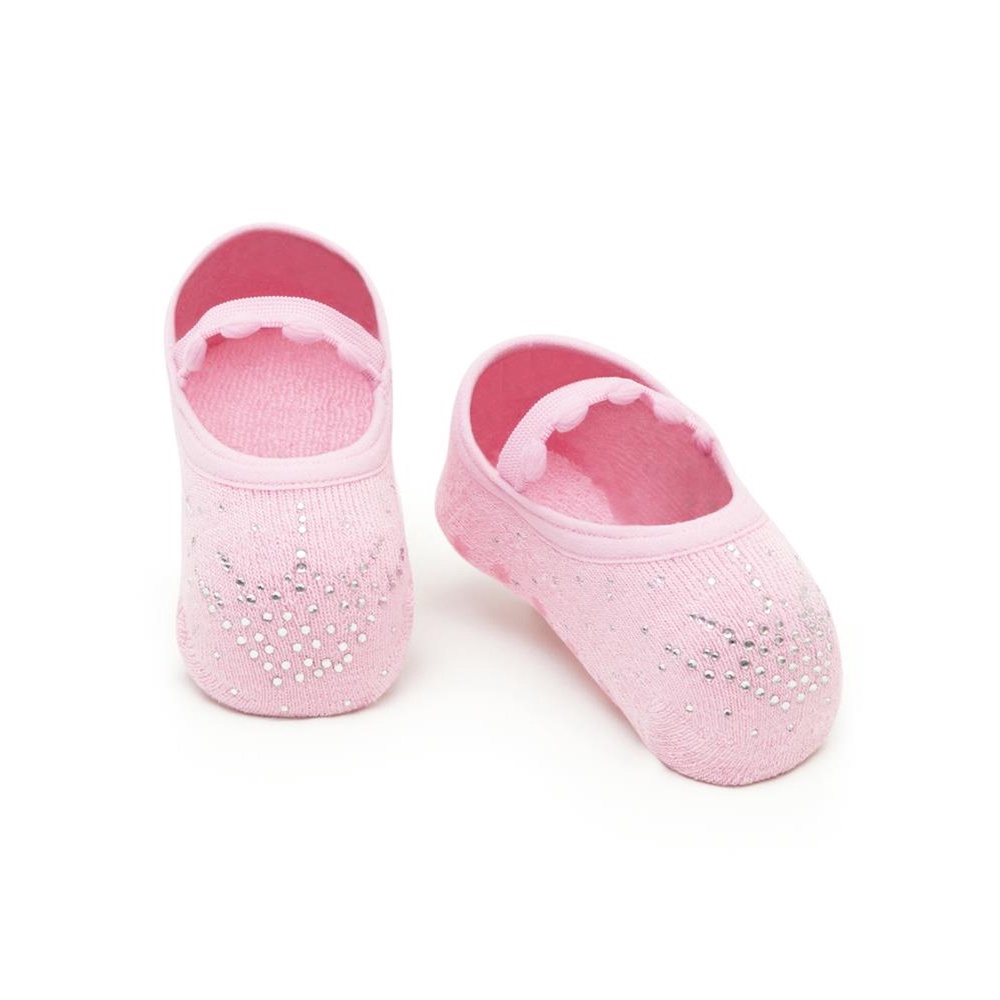 Meia Bebê Infantil Menina Sapatilha Antiderrapante com Aplique Princesa Puket Meia Bebê Infantil Menina Sapatilha Antiderrapante com Aplique Princesa Puket