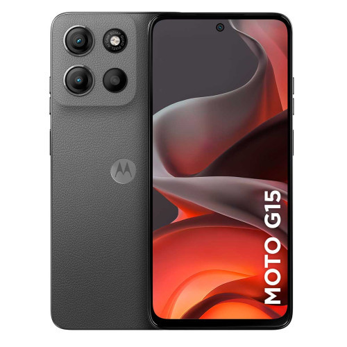 Smartphone Moto G15 256GB Grafite Vegan Leather Tela 6.7 Câmera Dupla 50MP Selfie 8MP Dual Chip Android 15 Motorola Smartphone Moto G15 256GB Grafite Vegan Leather Tela 6.7 Câmera Dupla 50MP Selfie 8MP Dual Chip Android 15 Motorola