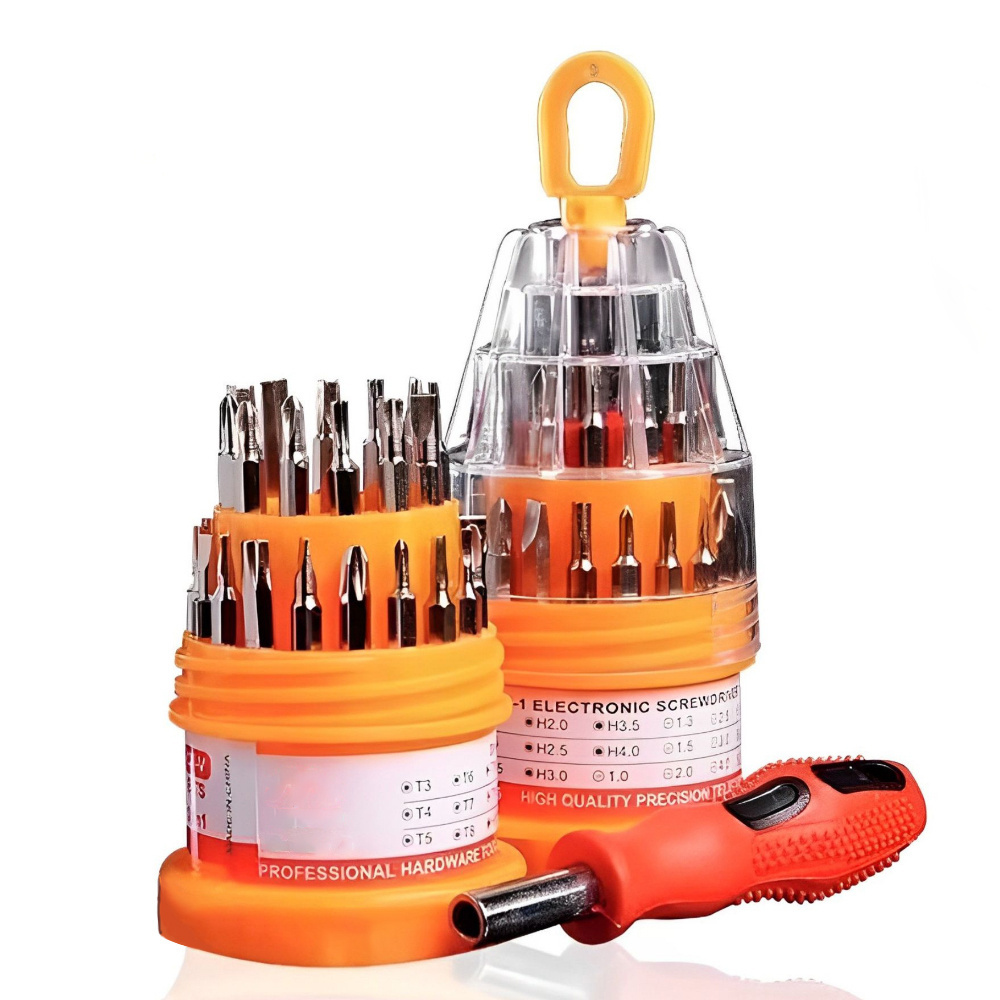 Kit Jogo Ferramenta 31 Peças Chaves Alen Torx Fenda Philips Kit Jogo Ferramenta 31 Peças Chaves Alen Torx Fenda Philips