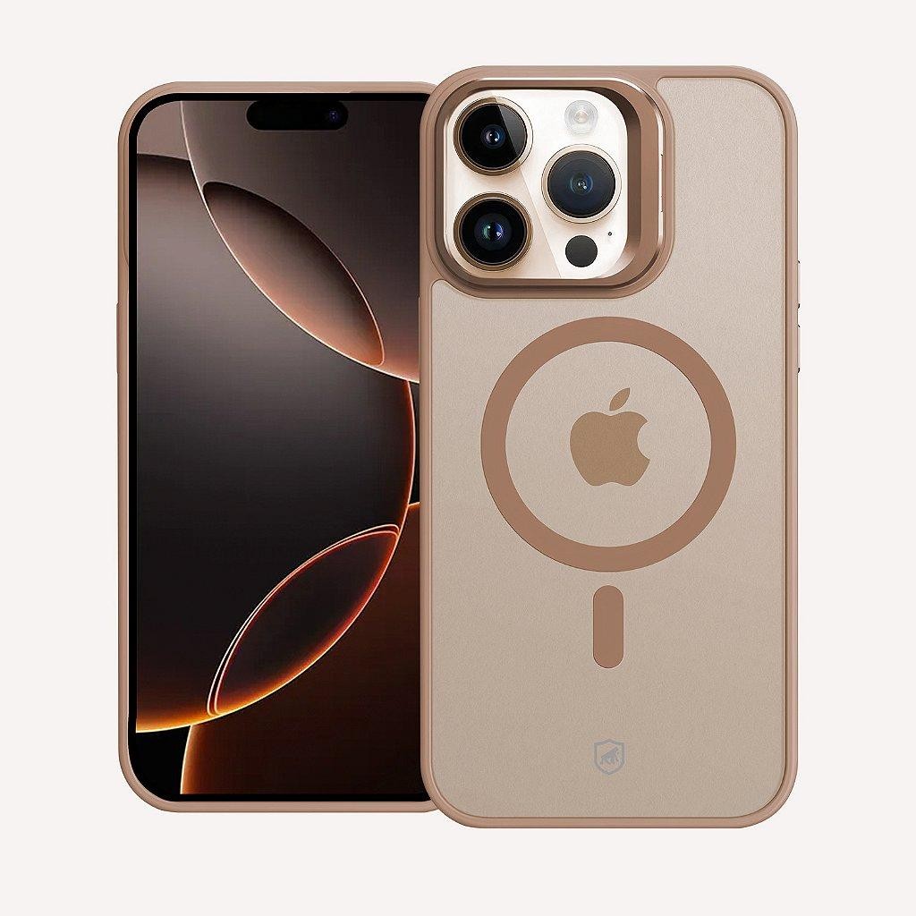 Capa Case Capinha para iPhone 16 Pro – MagSafe Titanium Desert – Acabamento Metálico – Gshield Capa Case Capinha para iPhone 16 Pro – MagSafe Titanium Desert – Acabamento Metálico – Gshield