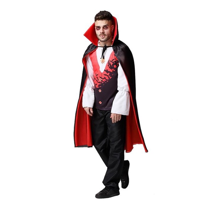 Fantasia Vampiro Adulto Conde Drácula Com Capa Fantasia Vampiro Adulto Conde Drácula Com Capa