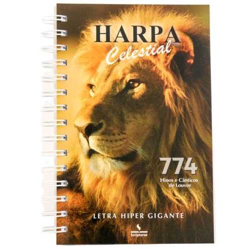 Harpa Celestial | Letra Hipergigante | Brochura | Espiral | 774 Hinos | Leão Harpa Celestial | Letra Hipergigante | Brochura | Espiral | 774 Hinos | Leão