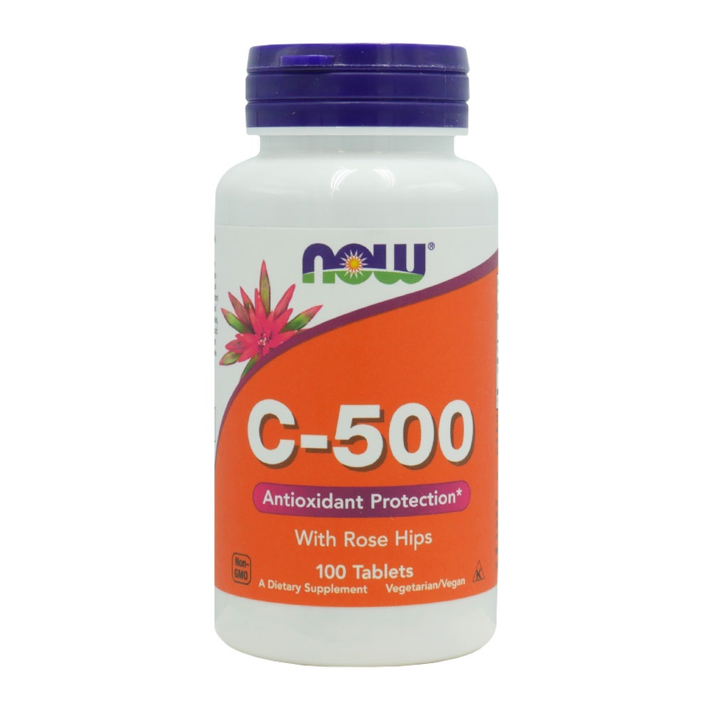 Vitamina C 500mg com Rosa Mosqueta Now Foods 100tab Vitamina C 500mg com Rosa Mosqueta Now Foods 100tab