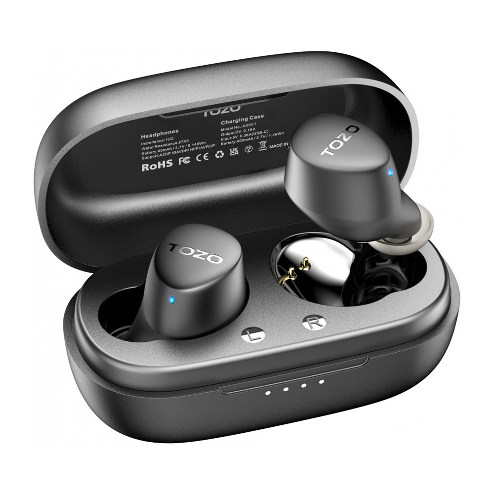 Fone de Ouvido In-Ear Tozo Agile Dots Bluetooth 5.3 Preto Fone de Ouvido In-Ear Tozo Agile Dots Bluetooth 5.3 Preto