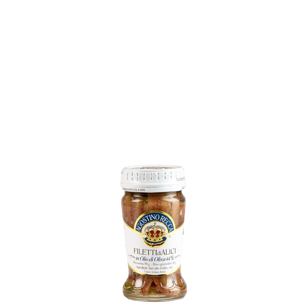 FILÉ DE ANCHOVA AGOSTINO RECCA EM AZEITE 90G FILÉ DE ANCHOVA AGOSTINO RECCA EM AZEITE 90G