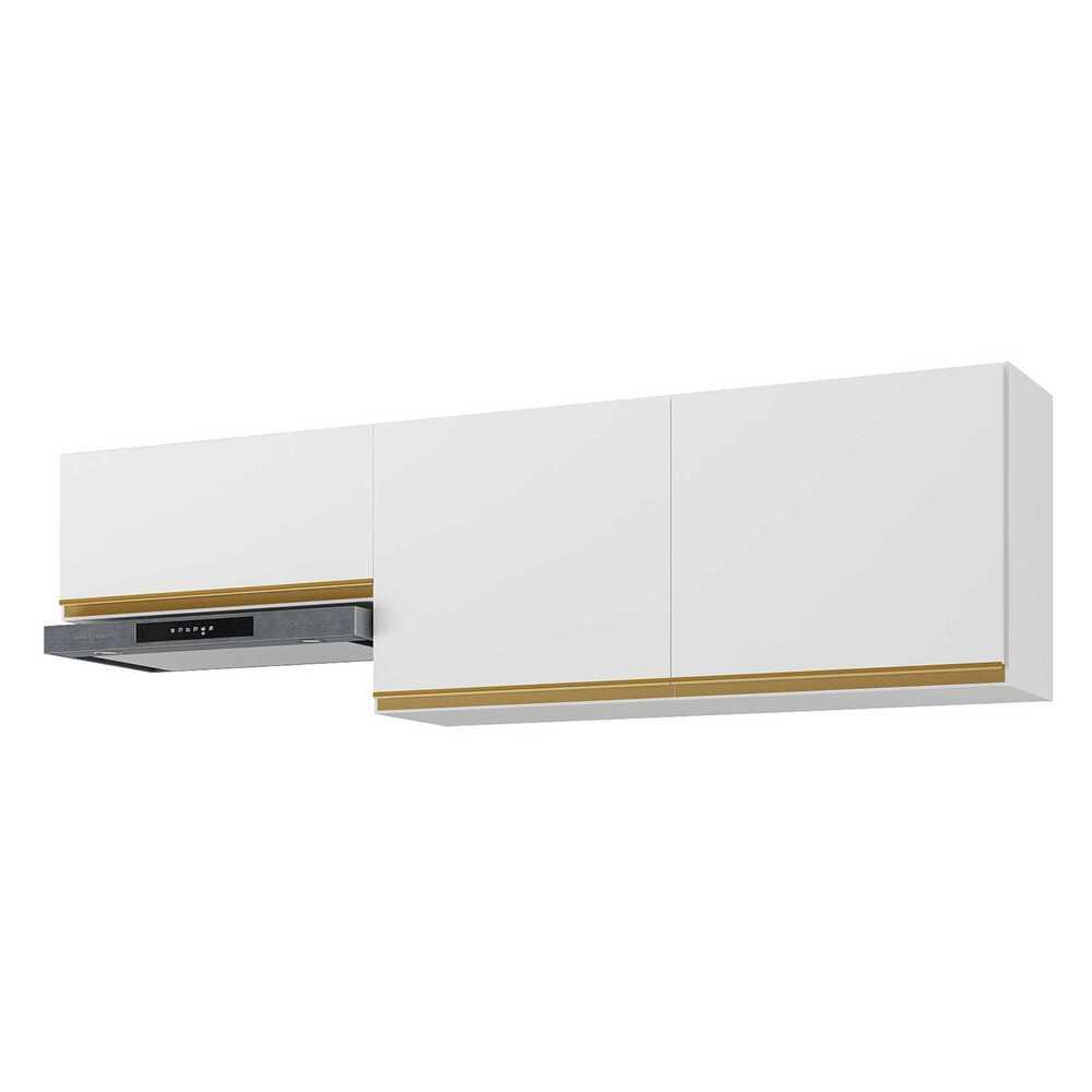 Kit 2 Armários de Cozinha Aéreos 3 Portas Veneza Multimóveis MP2145 Kit 2 Armários de Cozinha Aéreos 3 Portas Veneza Multimóveis MP2145