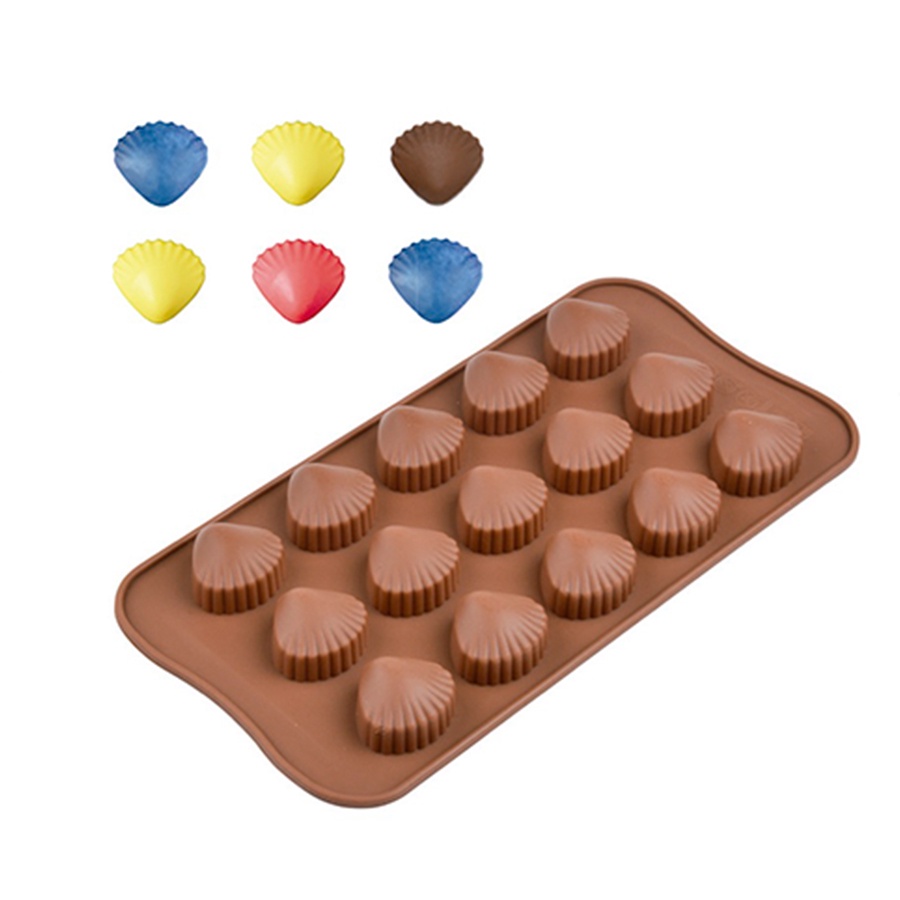 Molde De Silicone Chocolate – Conchas – FT144 – 1 unidade – Silver Plastic – Rizzo Molde De Silicone Chocolate – Conchas – FT144 – 1 unidade – Silver Plastic – Rizzo