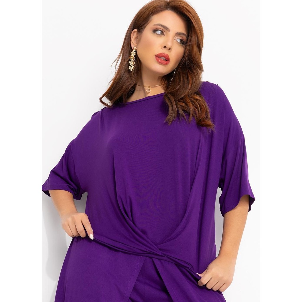 Blusa Em Malha De Viscose Quintess Blusa Em Malha De Viscose Quintess