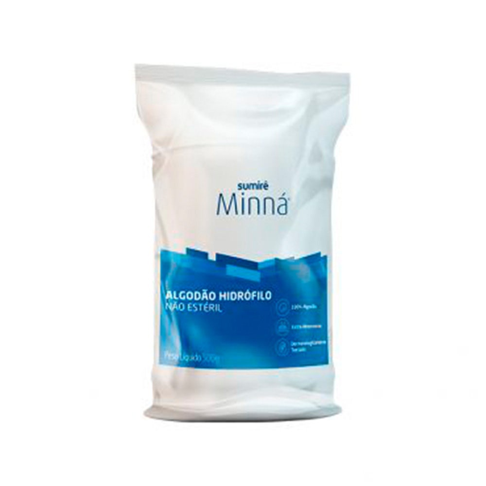 Algodão Minná Hidrófilo 500g Algodão Minná Hidrófilo 500g