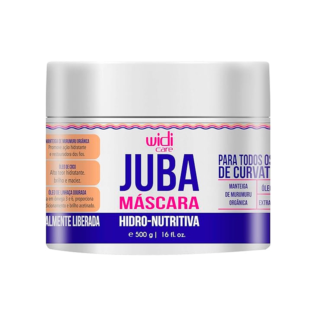 Juba Máscara Hidro-Nutritiva Condicionante 500 g – Widi Care Juba Máscara Hidro-Nutritiva Condicionante 500 g – Widi Care