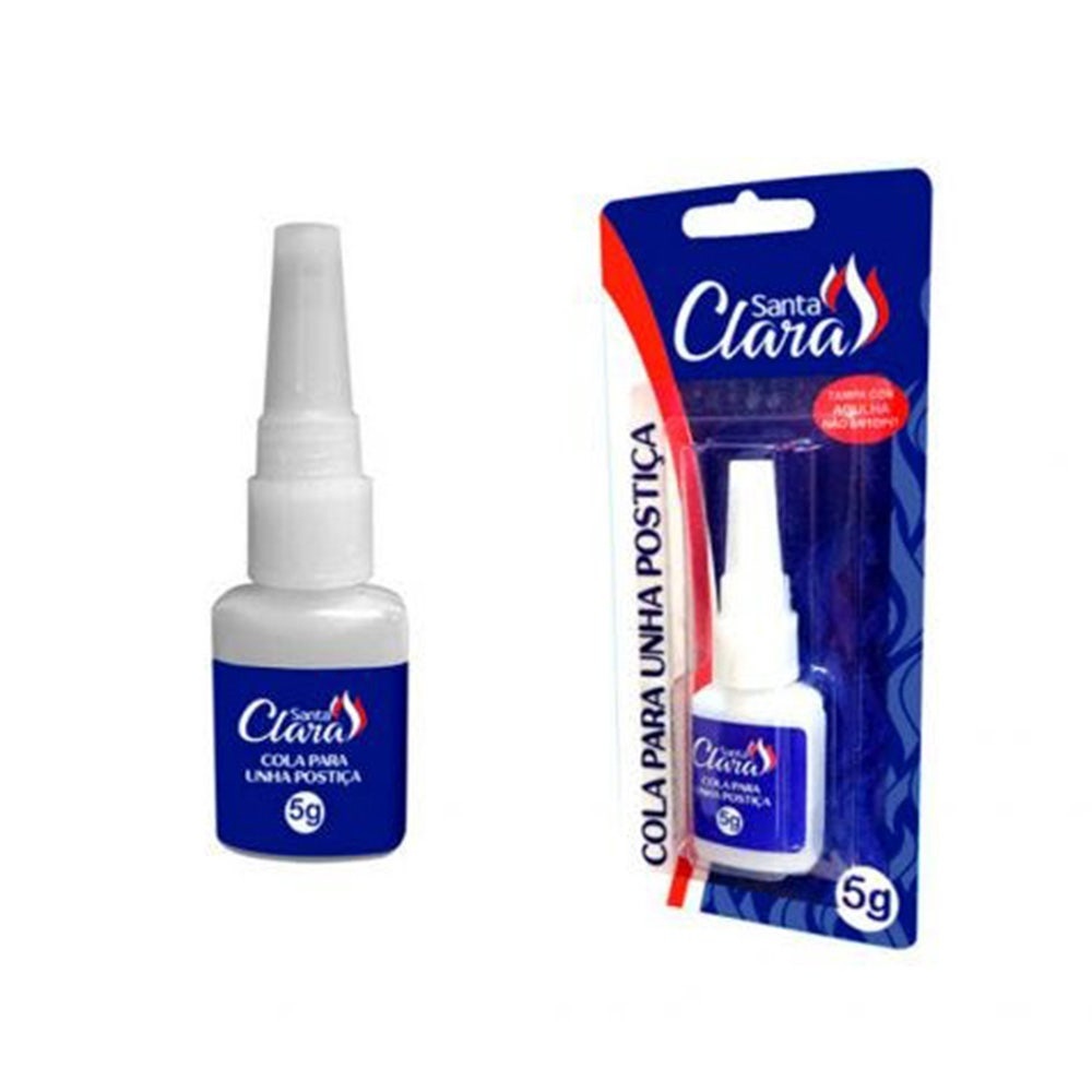 Cola Para Unhas Postiças Santa Clara 5g Cola Para Unhas Postiças Santa Clara 5g
