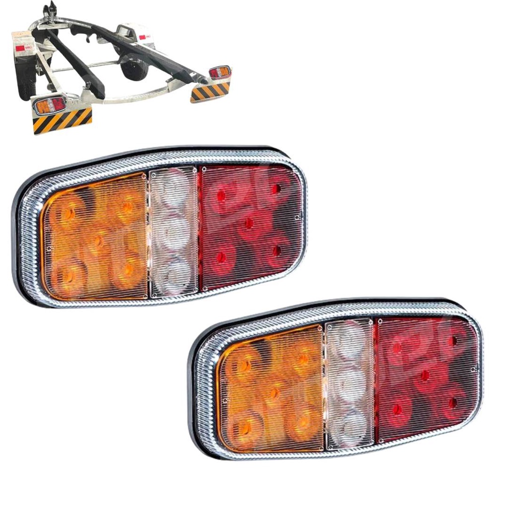 Par Lanterna Carretinha Canoinha Led Prova De Agua + Luz Ré Par Lanterna Carretinha Canoinha Led Prova De Agua + Luz Ré