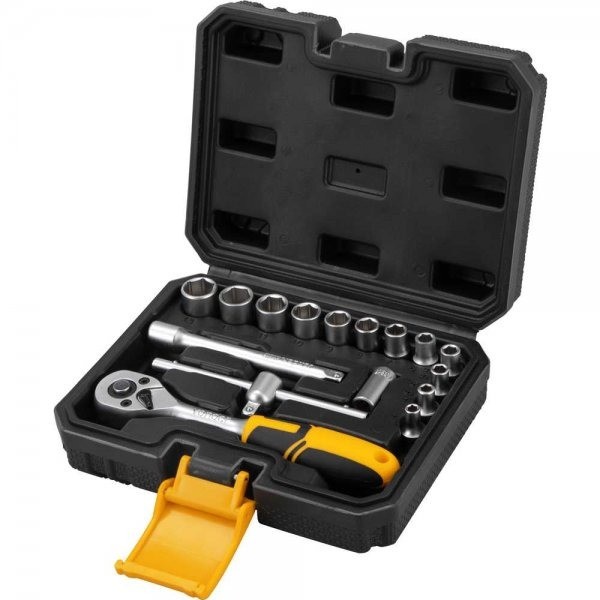 Soquetes Sextavados c/Encaixe 1/4″ C/ Catraca 16Pc Vonder Soquetes Sextavados c/Encaixe 1/4″ C/ Catraca 16Pc Vonder