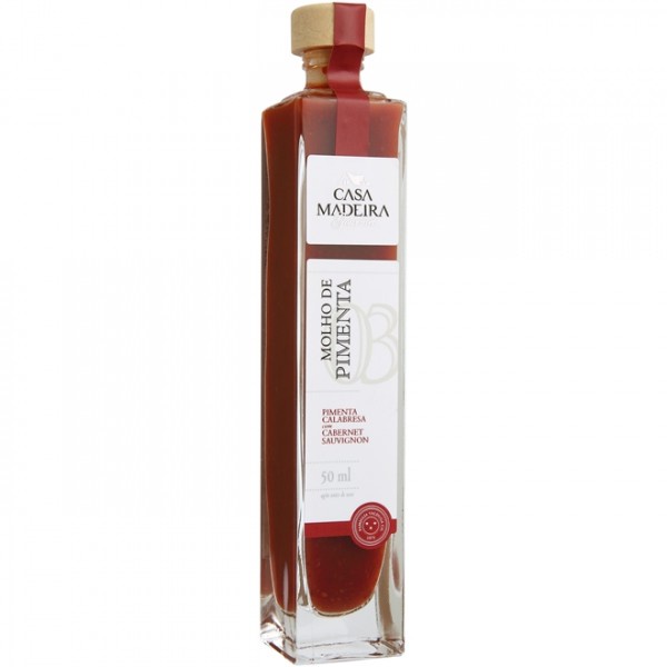 MOLHO DE PIMENTA CASA MADEIRA CALABRESA C/CABERNET SAUV 50ML MOLHO DE PIMENTA CASA MADEIRA CALABRESA C/CABERNET SAUV 50ML