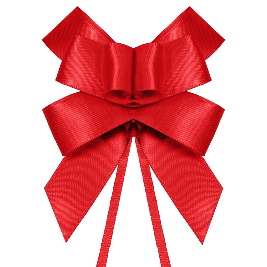Laço Fácil de Fita de Cetim – Vermelho – 22mm – 5 unidades – Progresso – Rizzo Laço Fácil de Fita de Cetim – Vermelho – 22mm – 5 unidades – Progresso – Rizzo