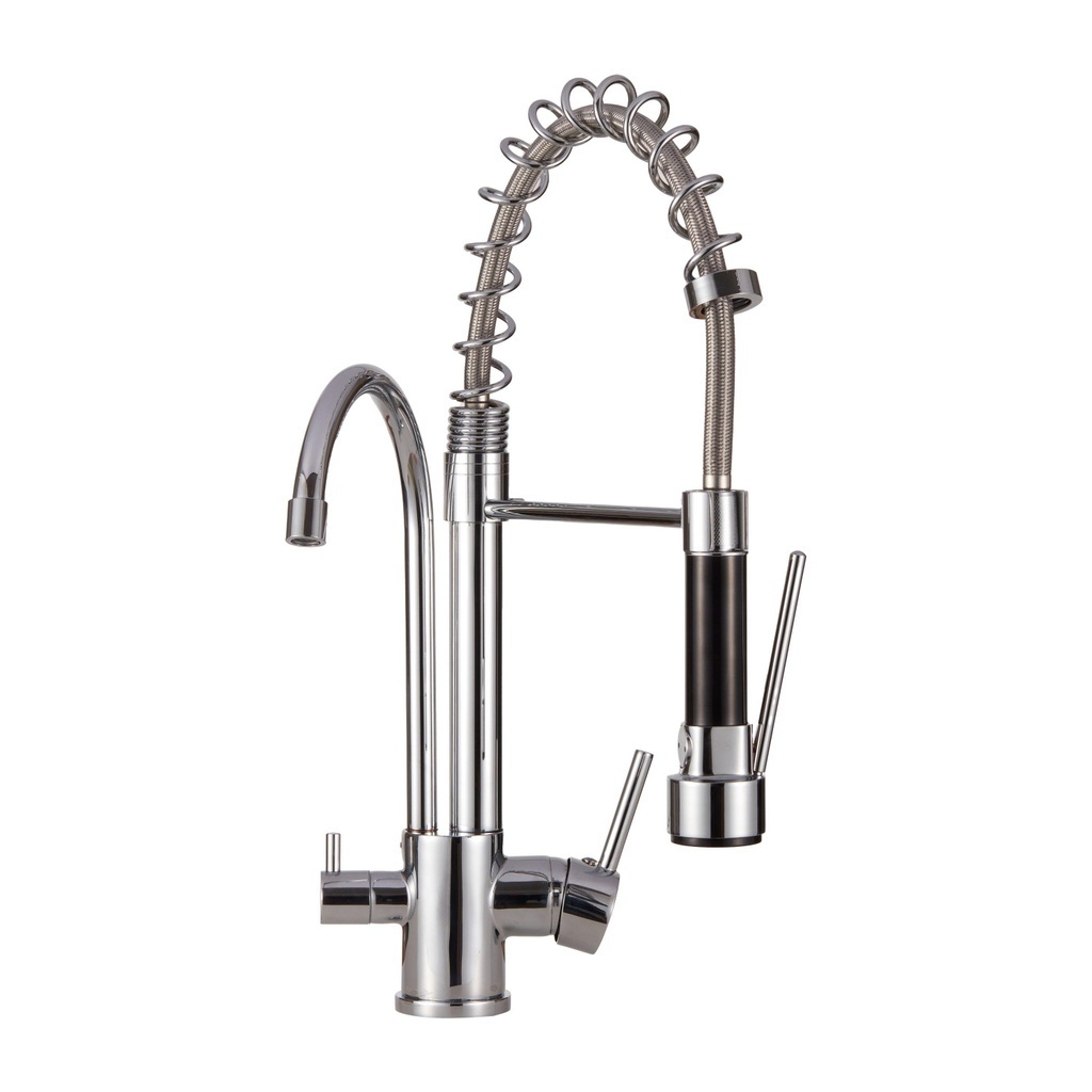 Torneira Para Cozinha Gourmet Misturador Monocomando Com Dupla Saída Carandaí Pingoo – Prata Cromado Torneira Para Cozinha Gourmet Misturador Monocomando Com Dupla Saída Carandaí Pingoo – Prata Cromado