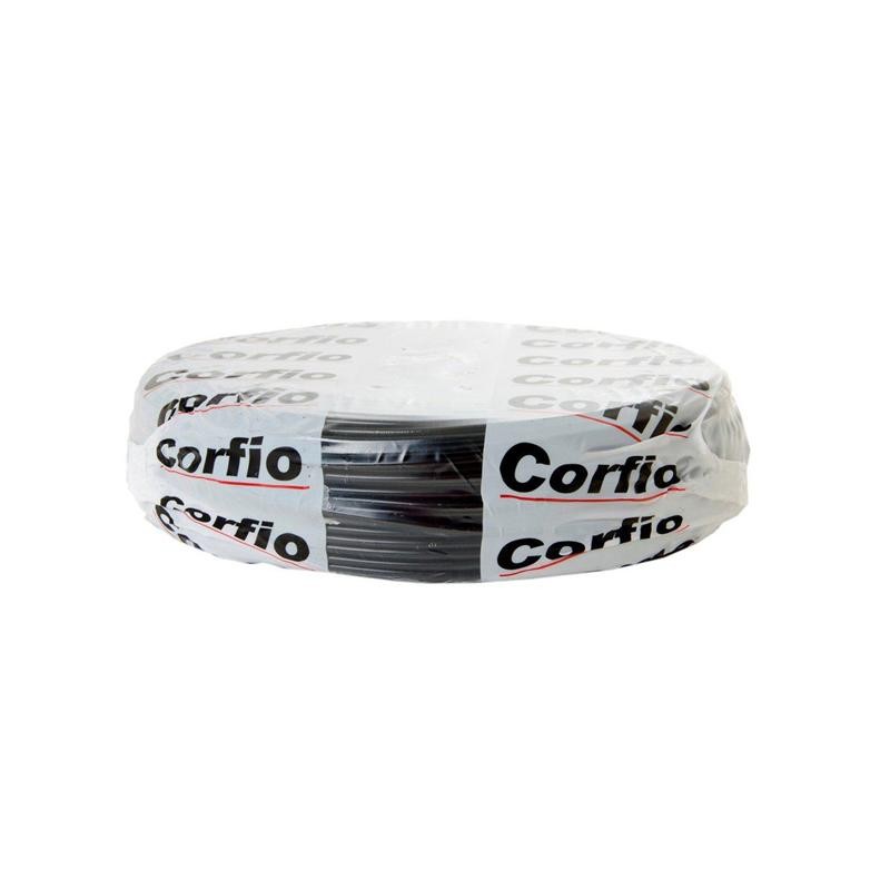 Fio Elétrico Flexível Corfio 2,5mm 750v Rolo 100m Cabo Preto Fio Elétrico Flexível Corfio 2,5mm 750v Rolo 100m Cabo Preto