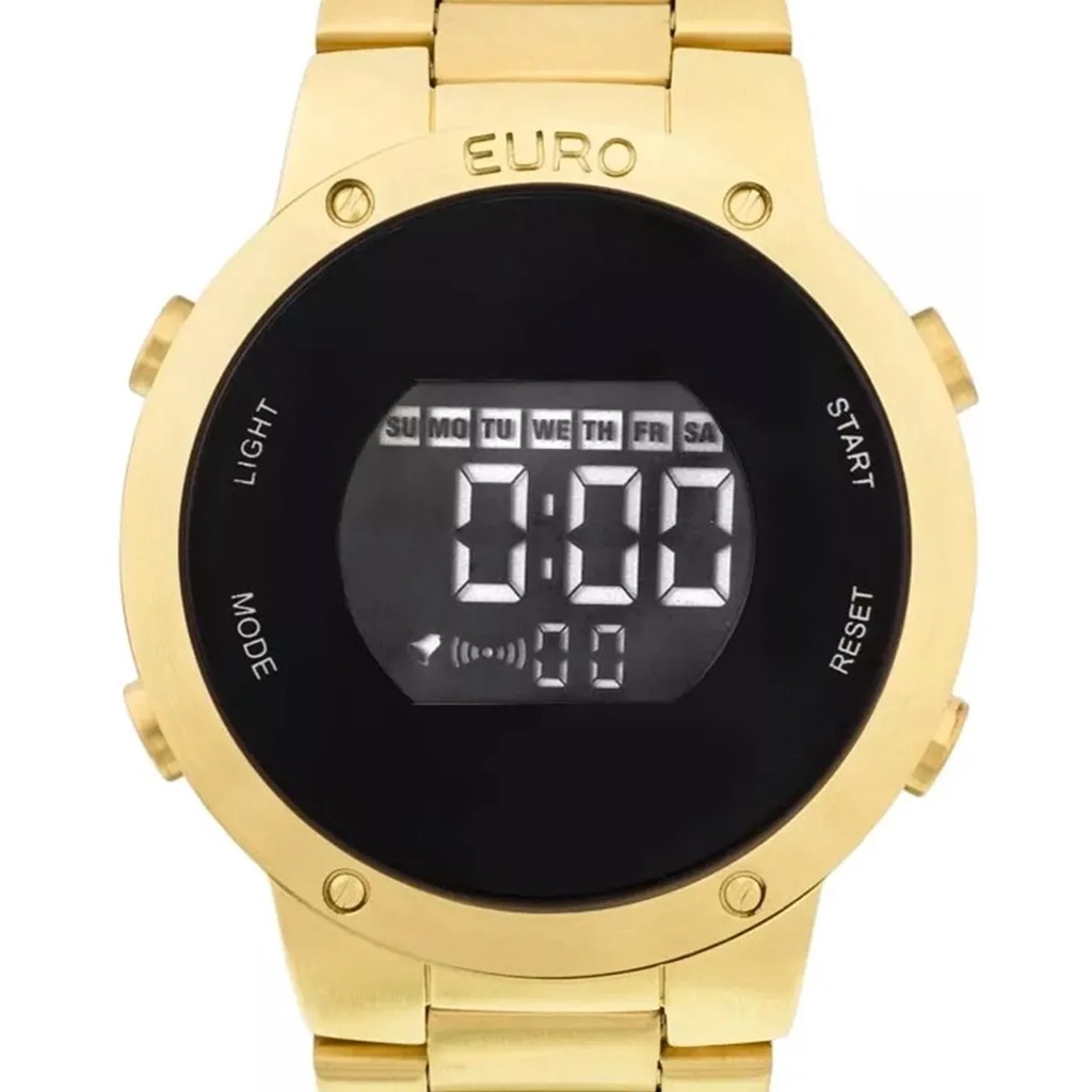 RELOGIO EURO FEMININO DOURADO DIGITAL EUBJ3279AA/4D RELOGIO EURO FEMININO DOURADO DIGITAL EUBJ3279AA/4D