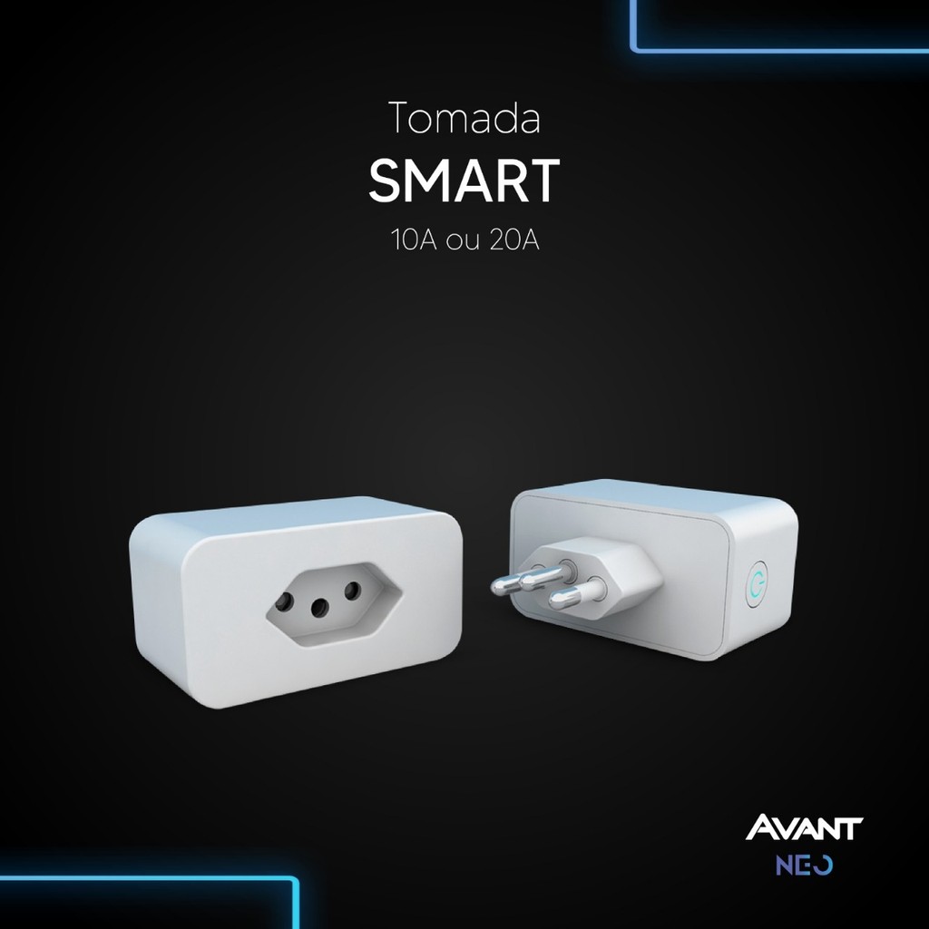 Tomada Inteligente Smart Wi-fi 20a 110v/220v Bivolt Branco Avant Neo Tomada Inteligente Smart Wi-fi 20a 110v/220v Bivolt Branco Avant Neo