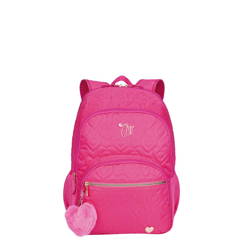 Mochila Grande 2 Compartimentos Capricho Crush Rosa Mochila Grande 2 Compartimentos Capricho Crush Rosa